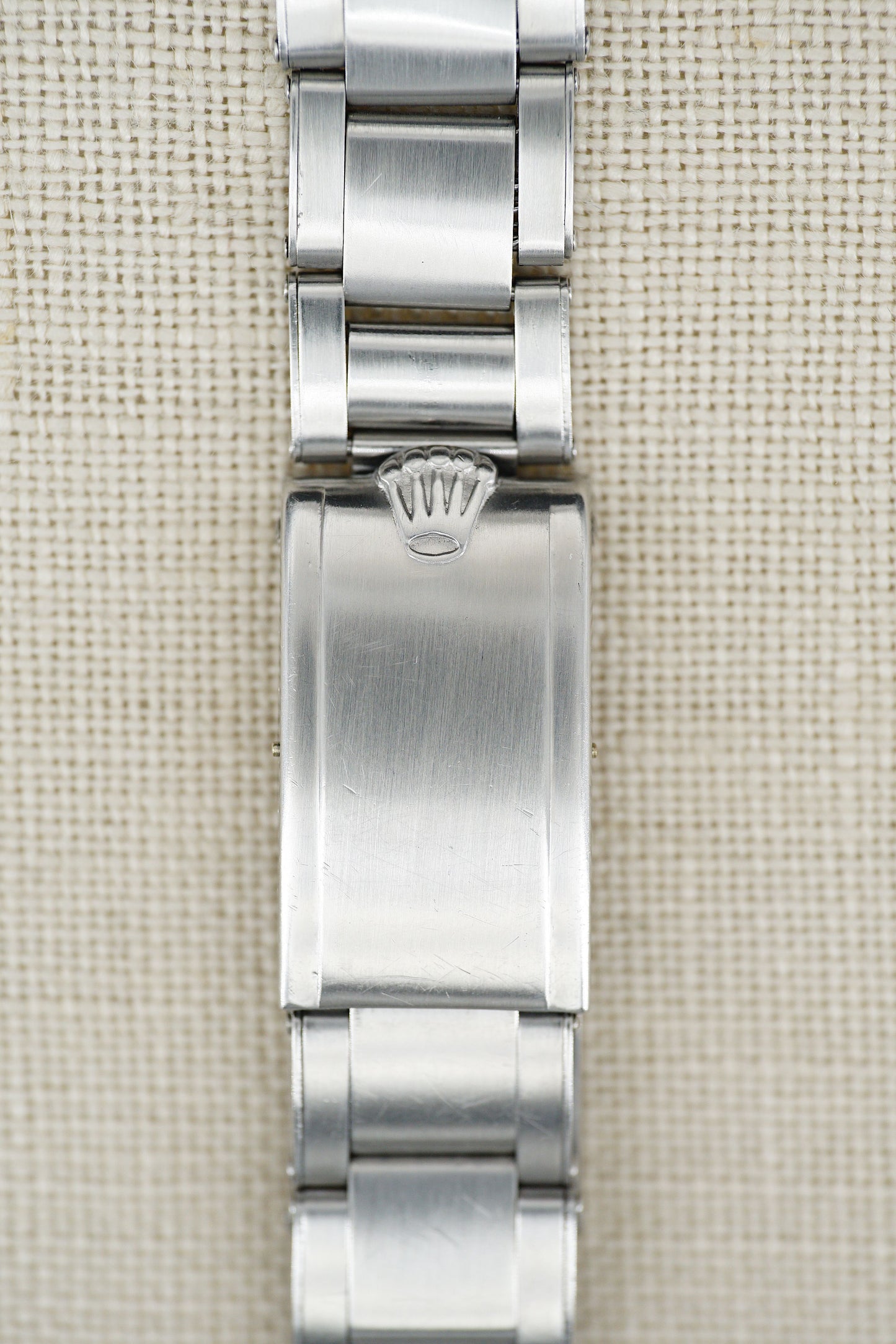 Rolex Rivet Oyster Spring Loaded Band Stahl genietet mit 58 Endlinks und Zugfedern