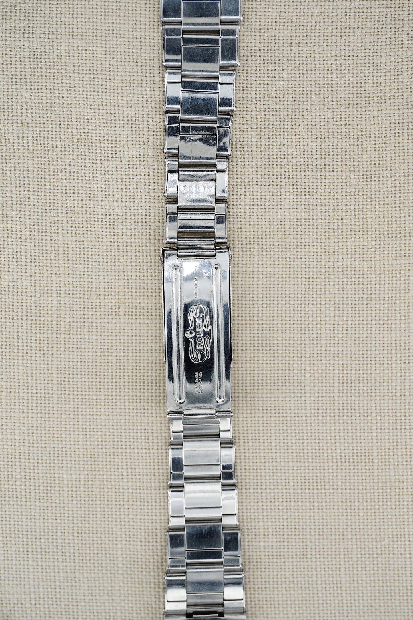 Rolex Rivet Oyster Spring Loaded Bracelet Steel Riveted with 58 endlinks and Tension Springs