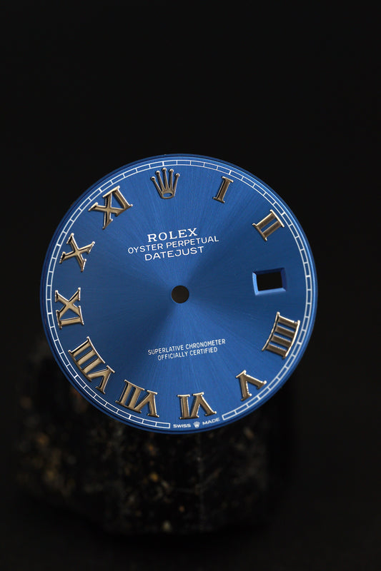 Rolex blaues Azzuro Zifferblatt ,,Blue Roman'' für  Datejust 41mm 126300 | 126334
