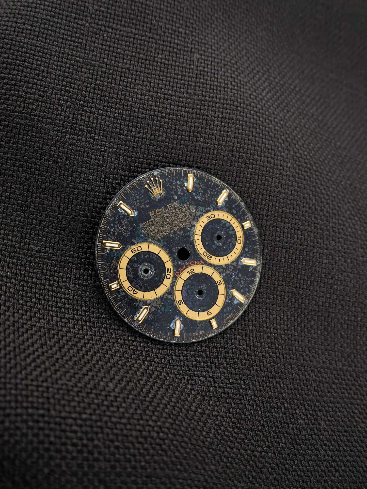 Rolex dial “Regular 6” for Zenith Cosmograph Daytona 16528 | 16523 | 16518 Tritium
