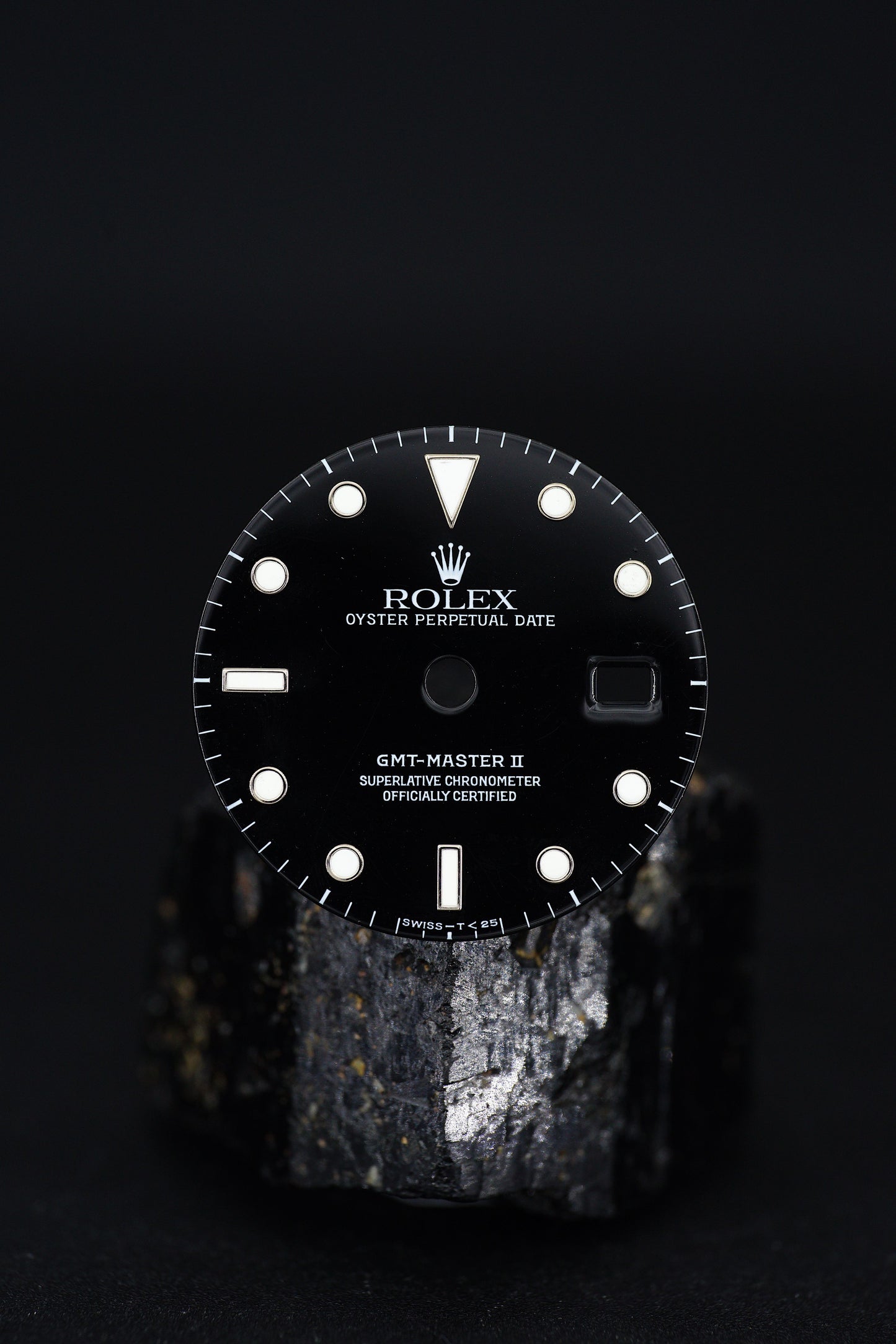 Rolex schwarzes Zifferblatt für GMT-Master 16710 Tritium