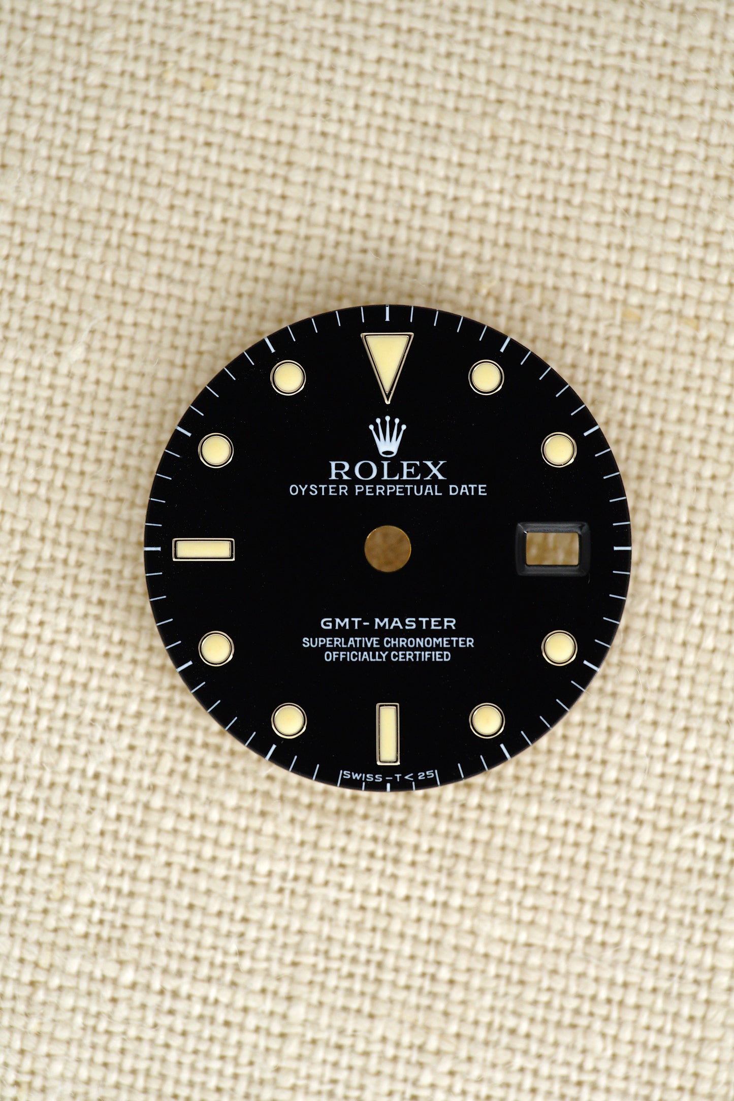 Rolex schwarzes Zifferblatt für GMT-Master II 16710 | 16760 Tritium Pumpkin Patina
