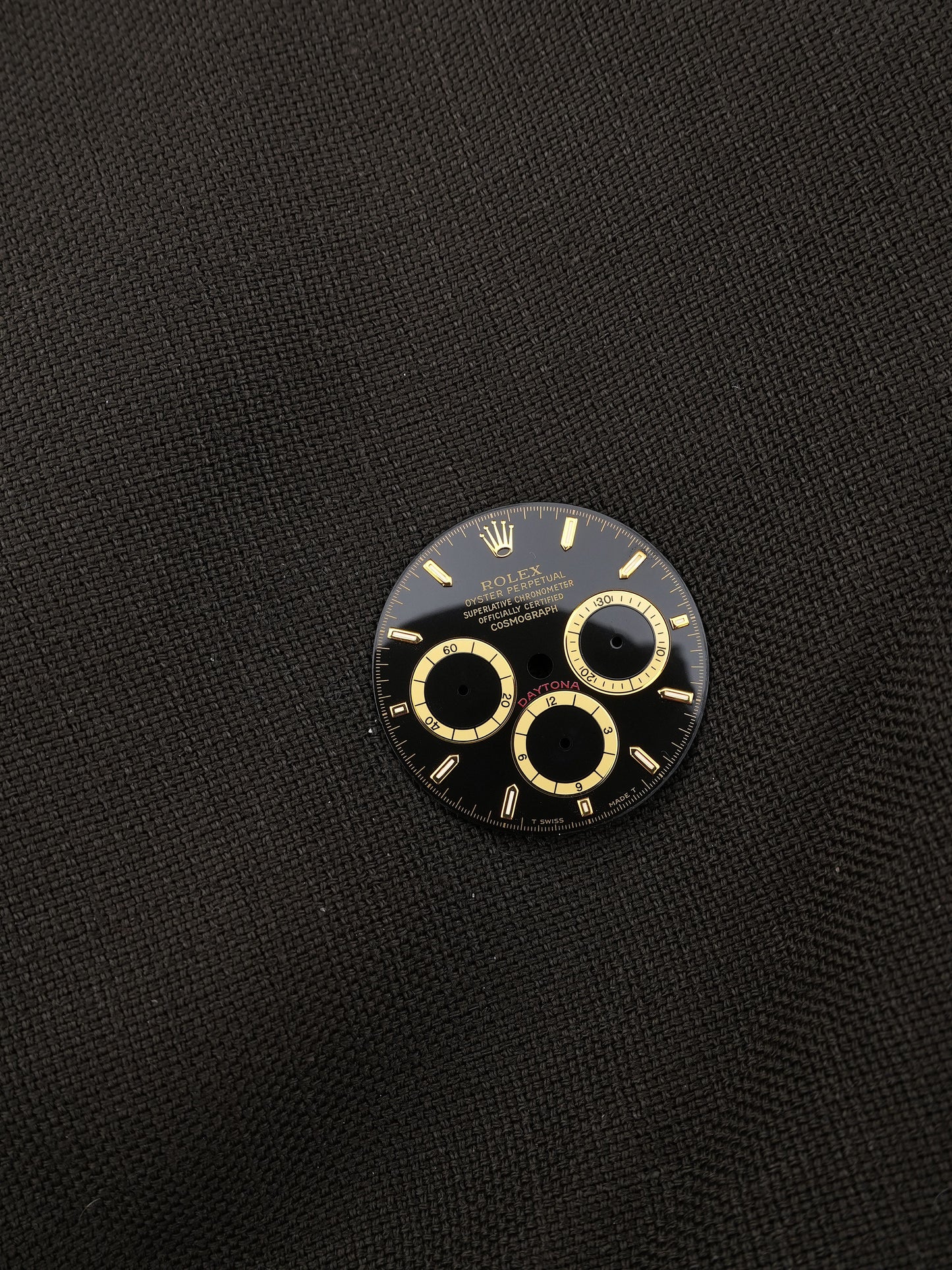 Rolex Zifferblatt "Inverted Six" für Cosmograph Daytona 'Zenith' 16523 | 16518 | 16528 Tritium