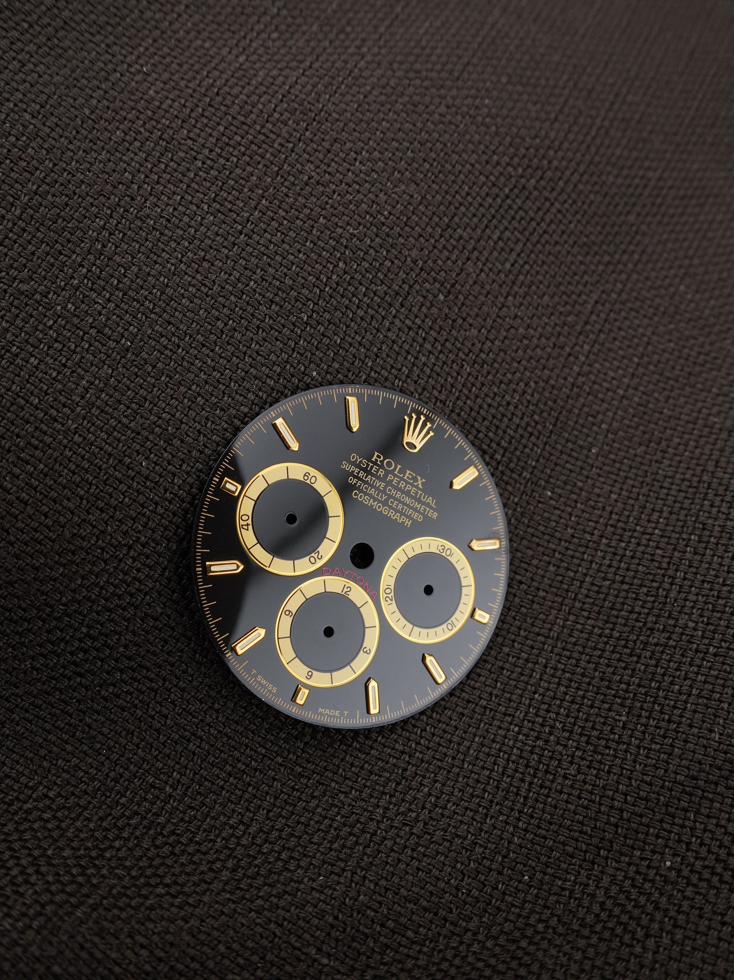 Rolex Zifferblatt "Inverted Six" für Cosmograph Daytona 'Zenith' 16523 | 16518 | 16528 Tritium