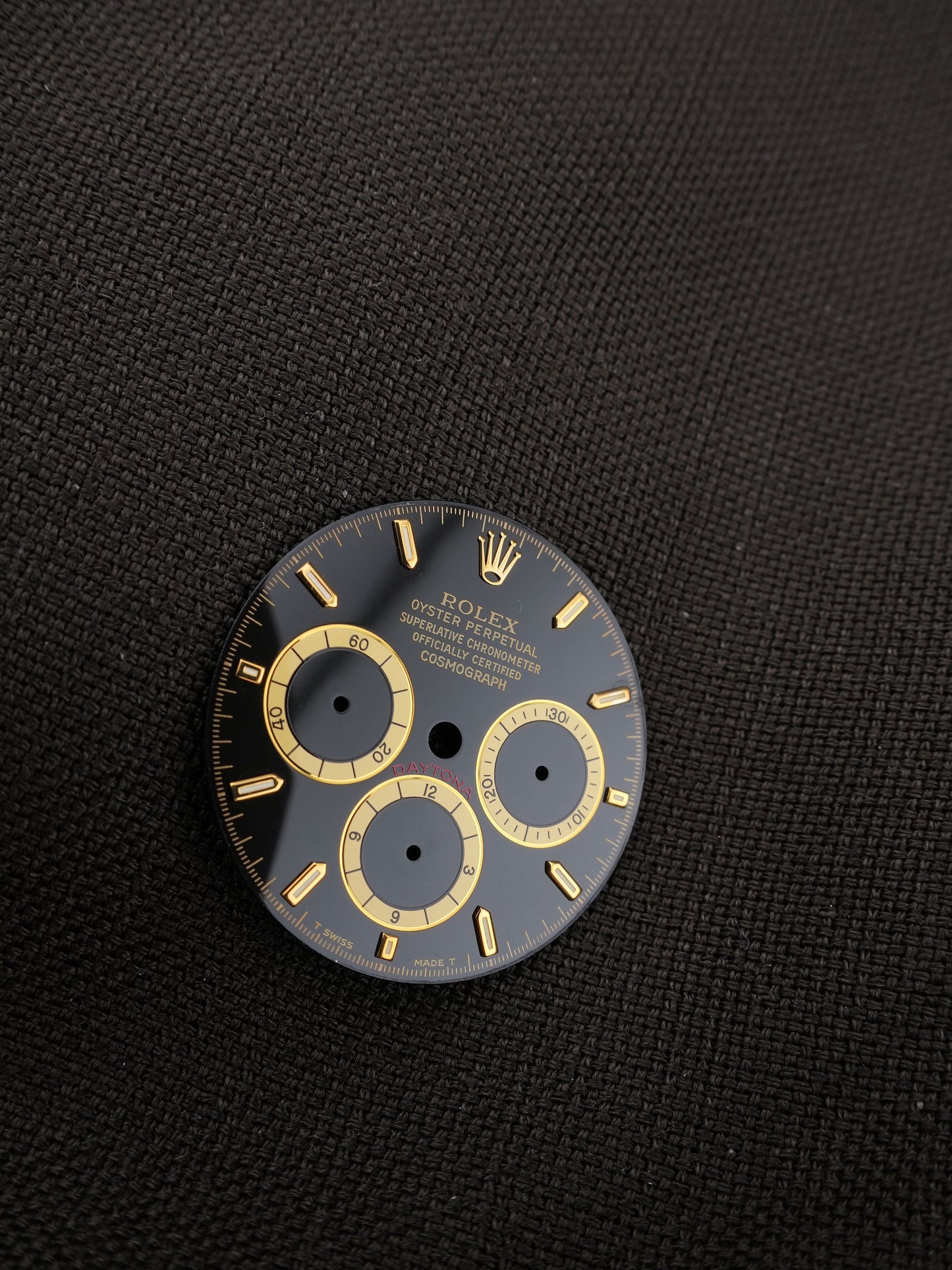 Rolex Zifferblatt "Inverted Six" für Cosmograph Daytona 'Zenith' 16523 | 16518 | 16528 Tritium