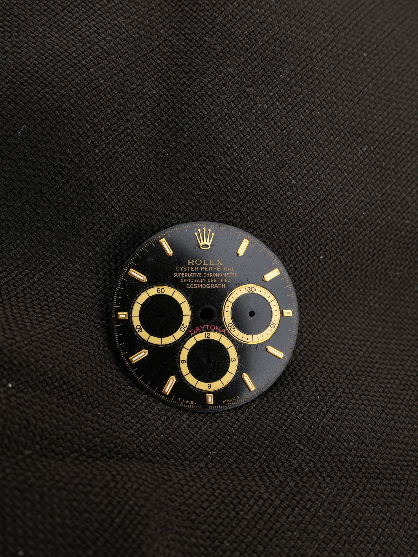 Rolex Zifferblatt "Inverted Six" für Cosmograph Daytona 'Zenith' 16523 | 16518 | 16528 Tritium