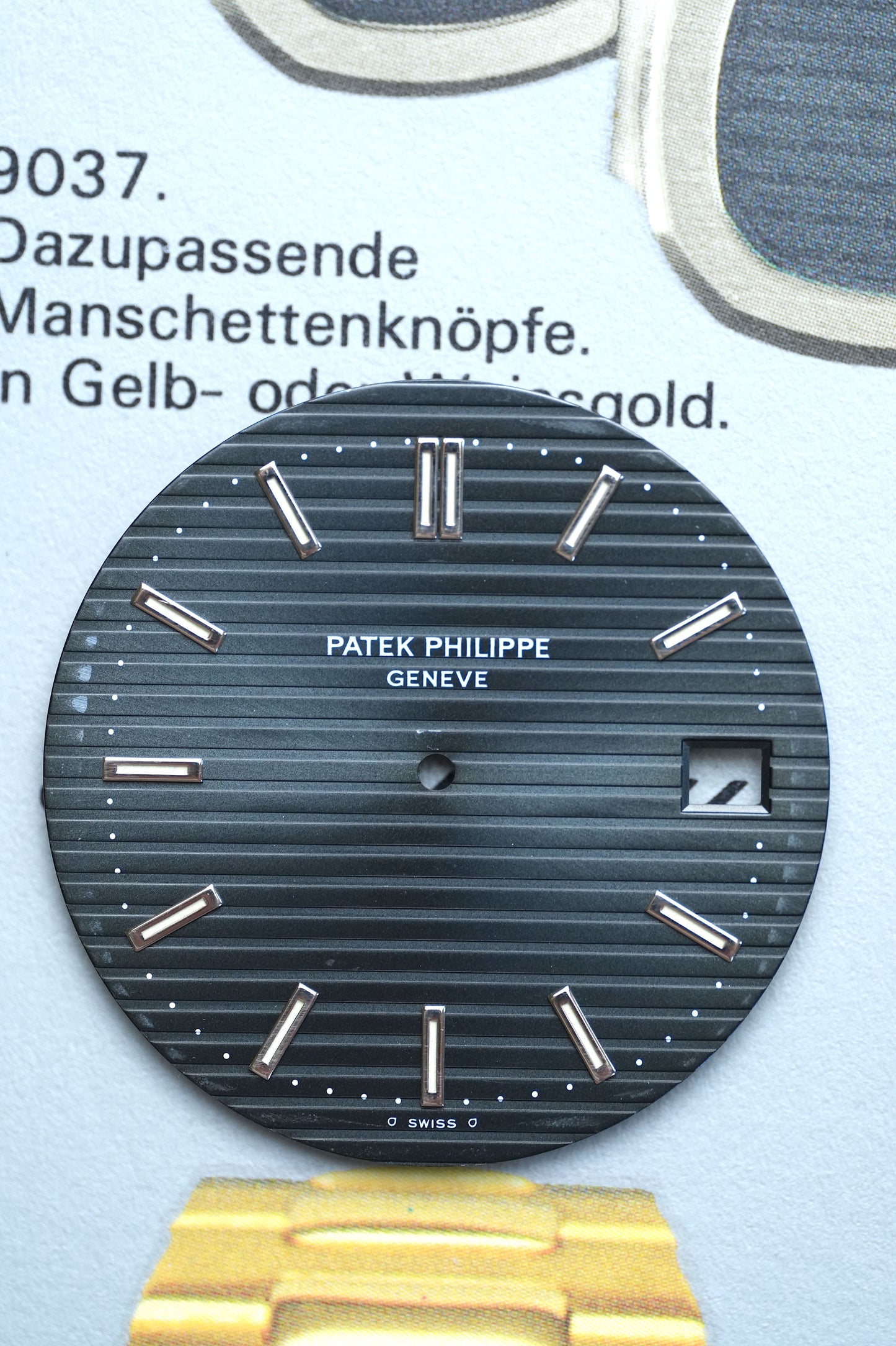 Patek Philippe Sigma Zifferblatt blau für Nautilus 3700 Tritium Stahl Version