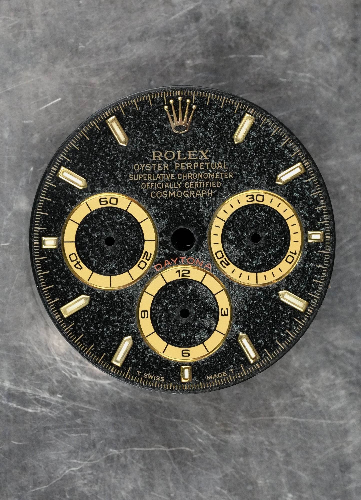 Rolex dial “Regular 6” for Zenith Cosmograph Daytona 16528 | 16523 | 16518 Tritium