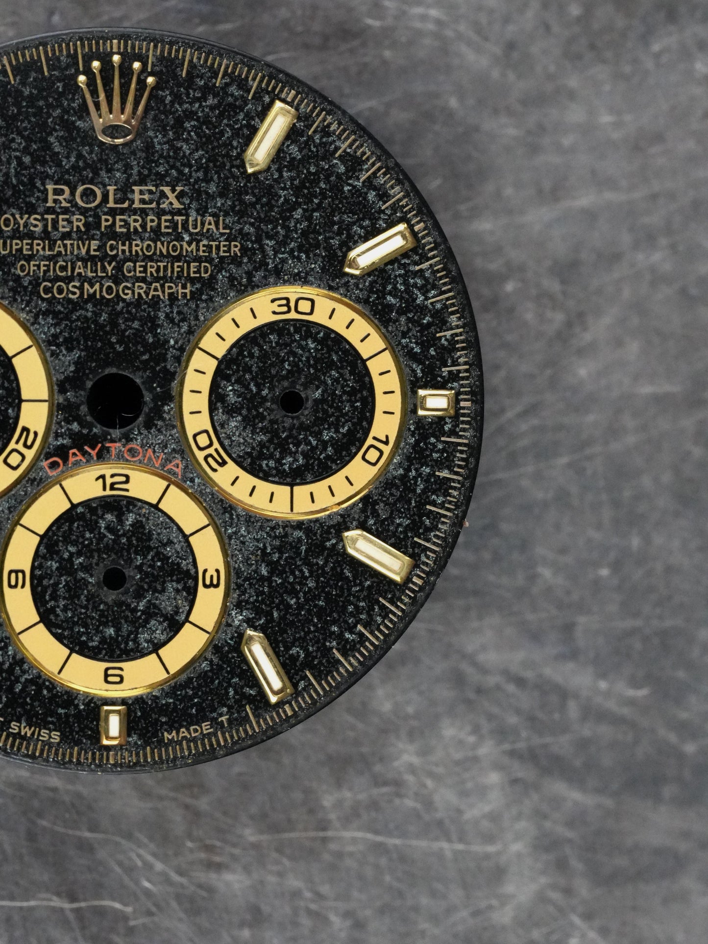 Rolex dial “Regular 6” for Zenith Cosmograph Daytona 16528 | 16523 | 16518 Tritium