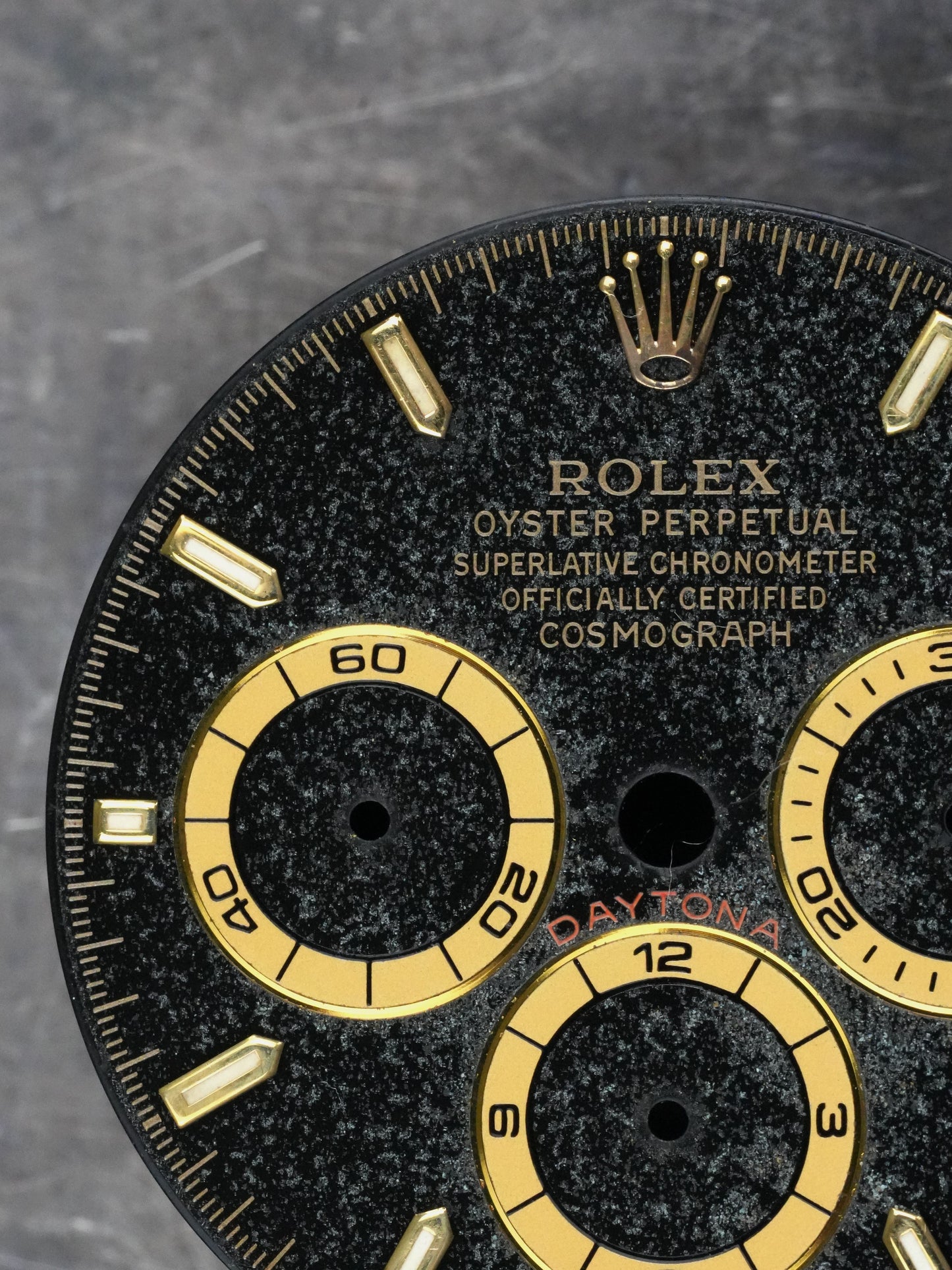 Rolex dial “Regular 6” for Zenith Cosmograph Daytona 16528 | 16523 | 16518 Tritium