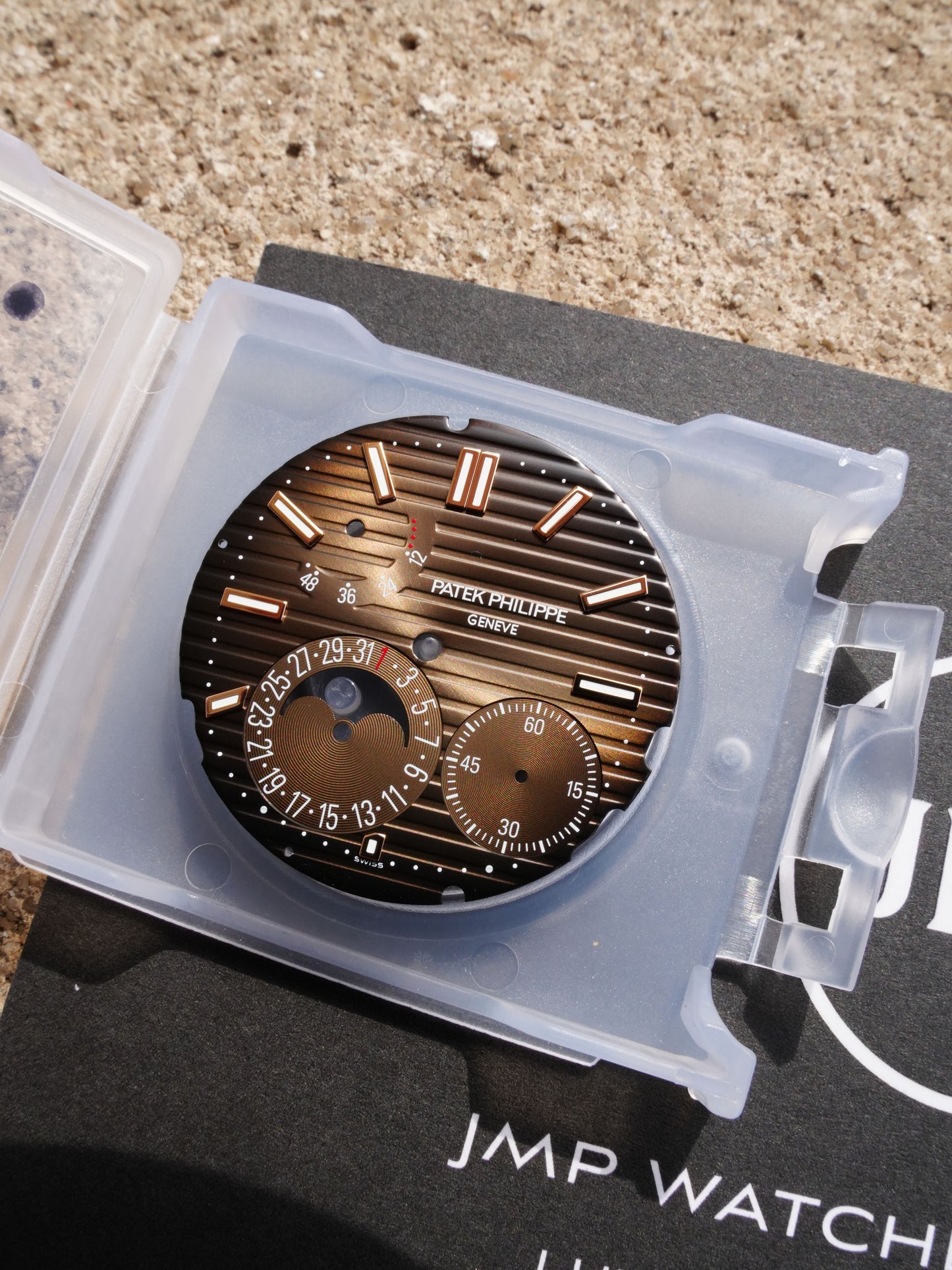 Patek Philippe braun Zifferblatt für Nautilus 5712r Voll Rose Modell Neue Version