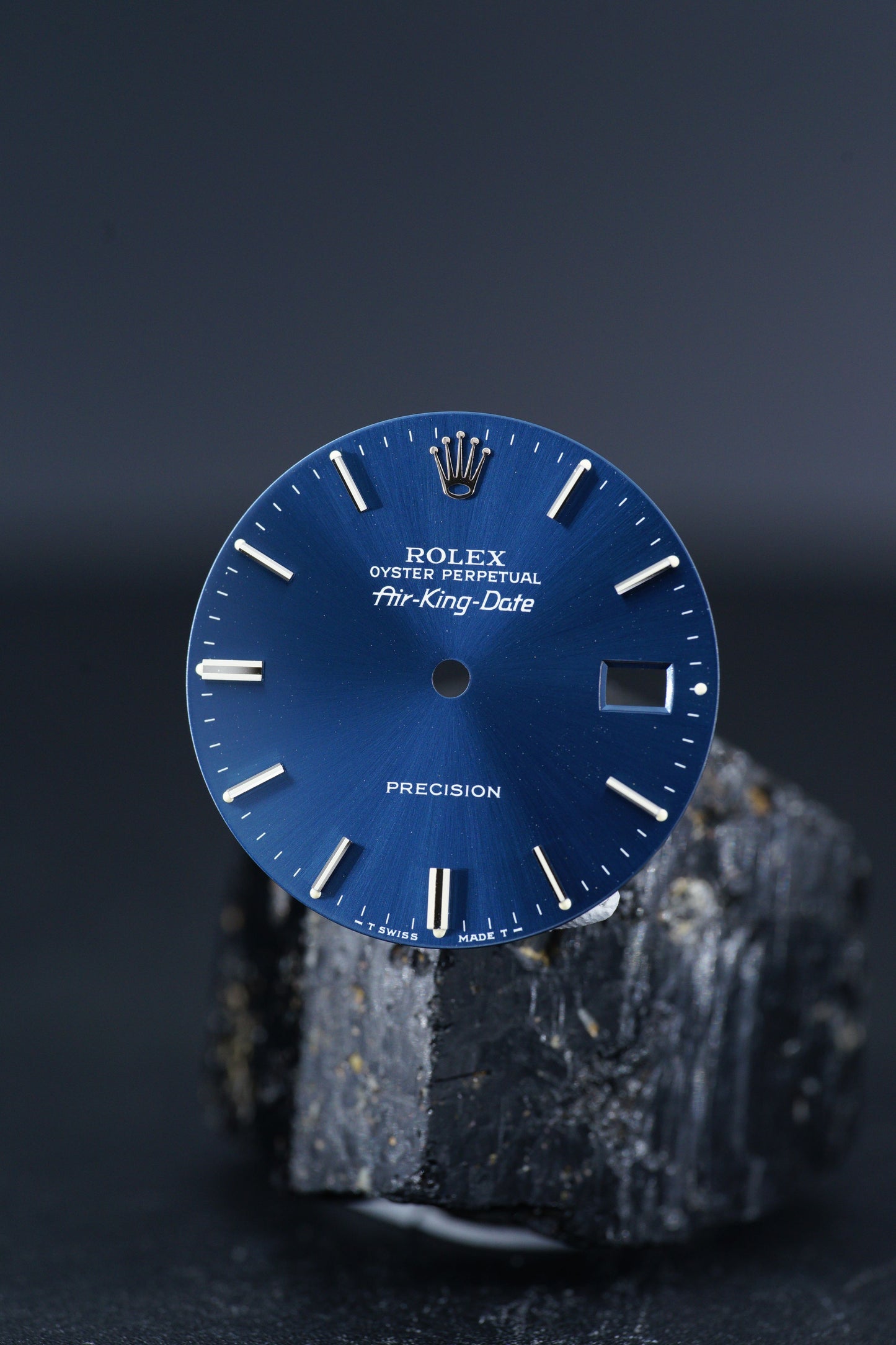 Rolex NOS Zifferblatt Blau für Air-King-Date 5700 Tritium