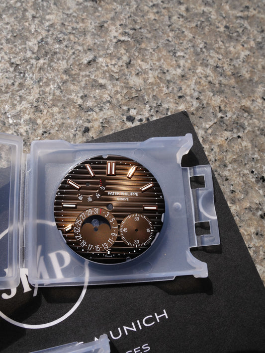 Patek Philippe braun Zifferblatt für Nautilus 5712r Voll Rose Modell Neue Version