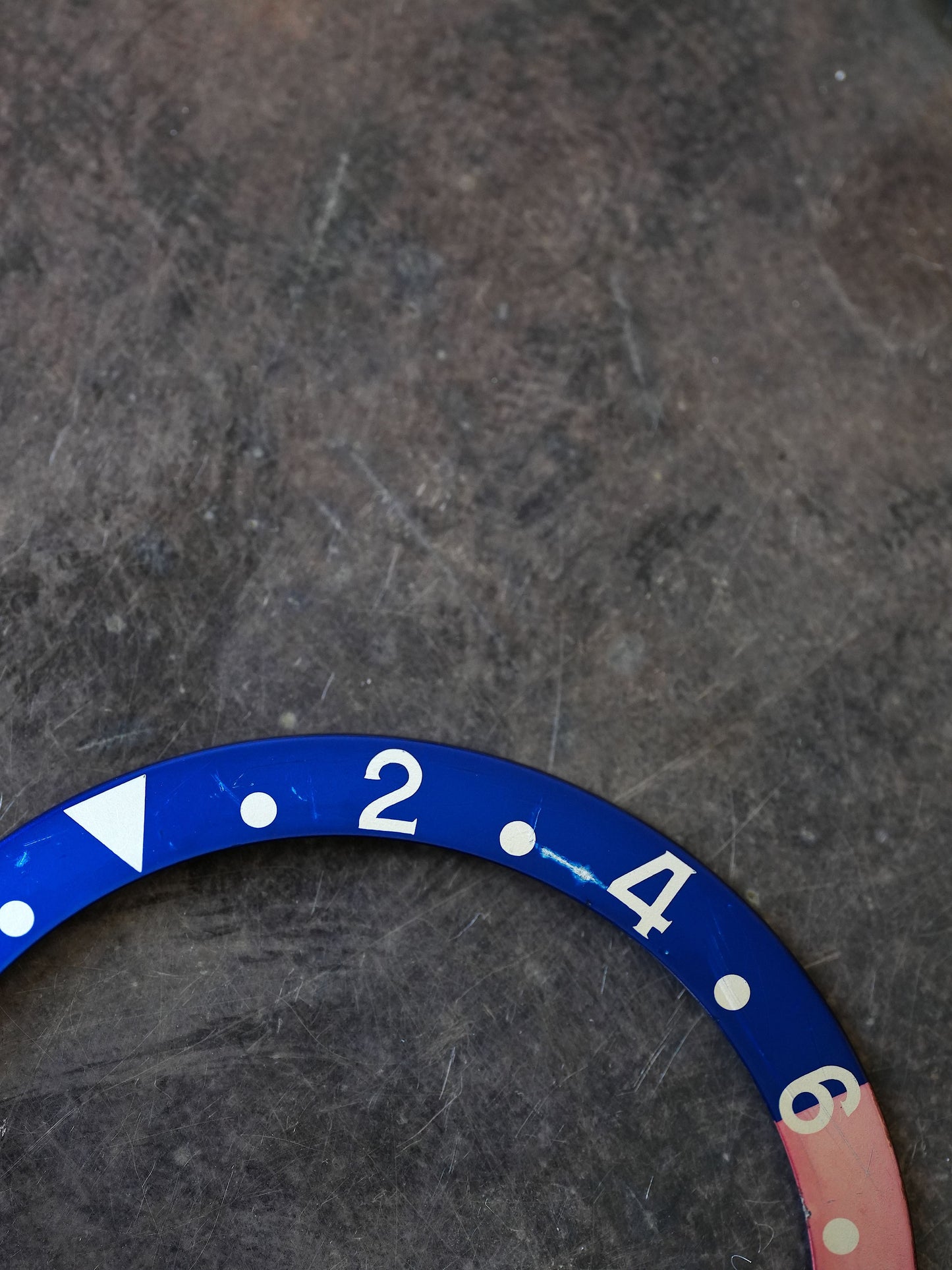 Rolex faded Fat Font Seriph Inlay | Insert | Inlay Blue Back for GMT 16700 | 16710 | 16760