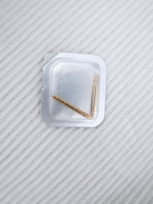 Rolex NOS Federstege | Springbars 18k Gelbgold für Lady-Datejust | B23-60178-D2
