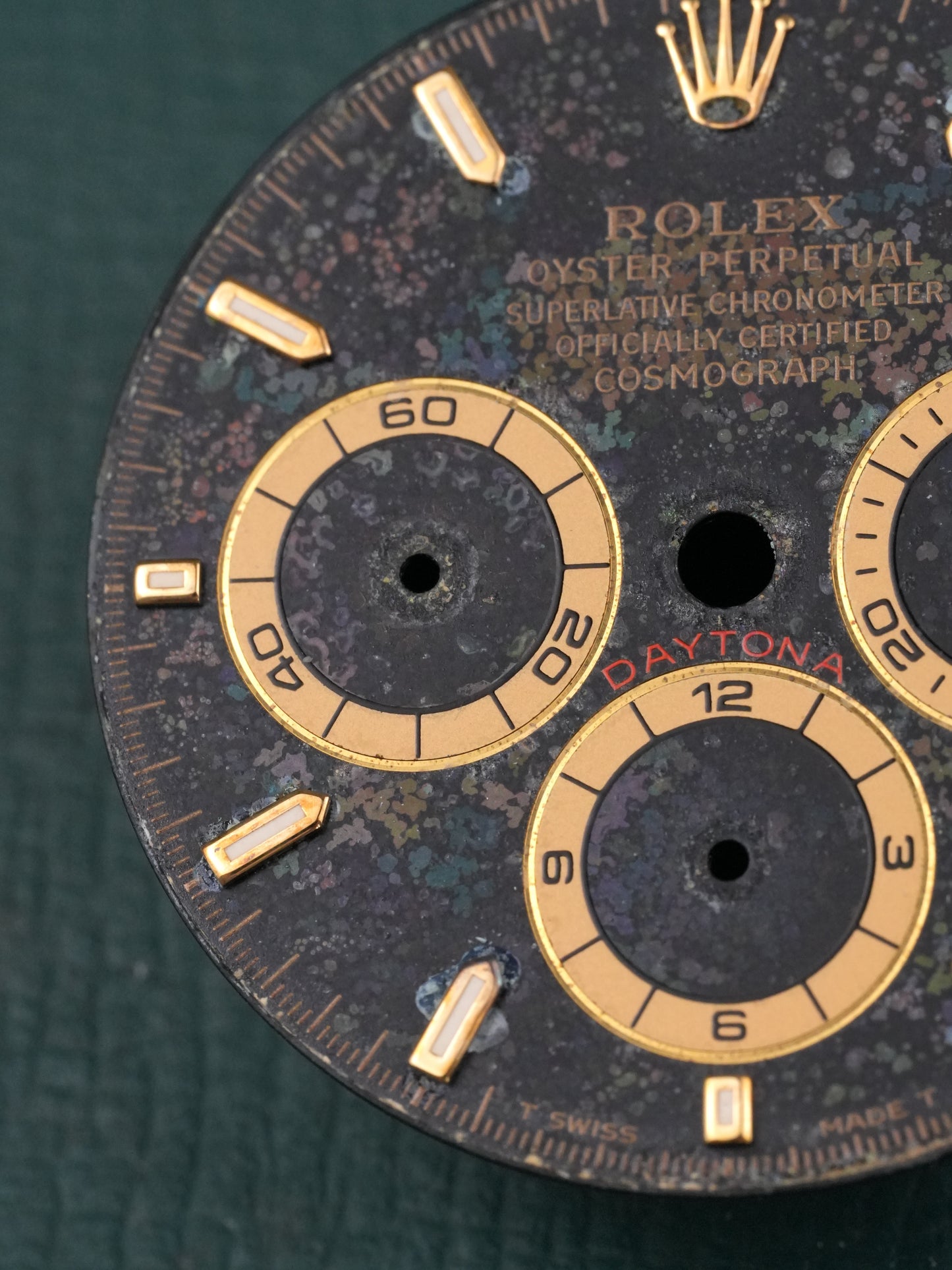 Rolex dial “Regular 6” for Zenith Cosmograph Daytona 16528 | 16523 | 16518 Tritium