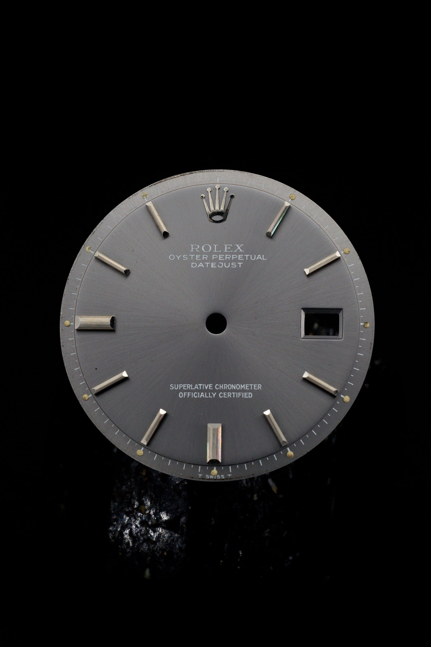 Rolex Zifferblatt (Grey Dial) für OP Datejust 36mm 1601 | 1603 Tritium