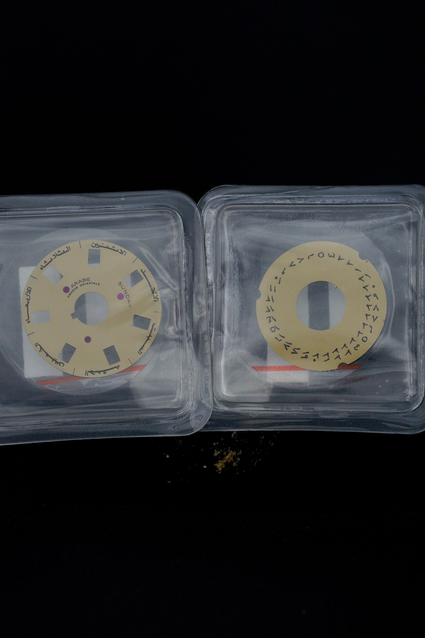 Rolex NOS Tages & Datumsscheibe "arabisch" beige für Day-Date 36 mm cal. 3055 für 18038 | 18039 | 18026