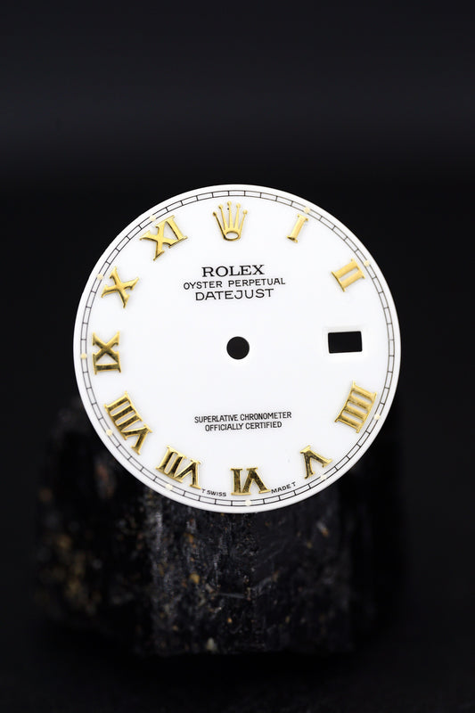 Rolex "White Roman" Dial & Hands For Datejust 16013 | 16018 | 16233 | 16238 Tritium