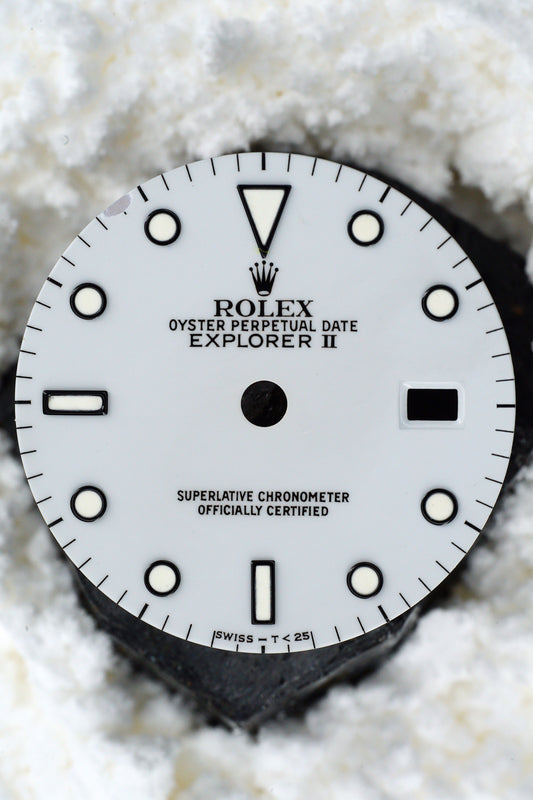 Rolex Zifferblatt Polar White Dial (Grey Porcelain/ Porzellan) 16570 | 16550 Tritium