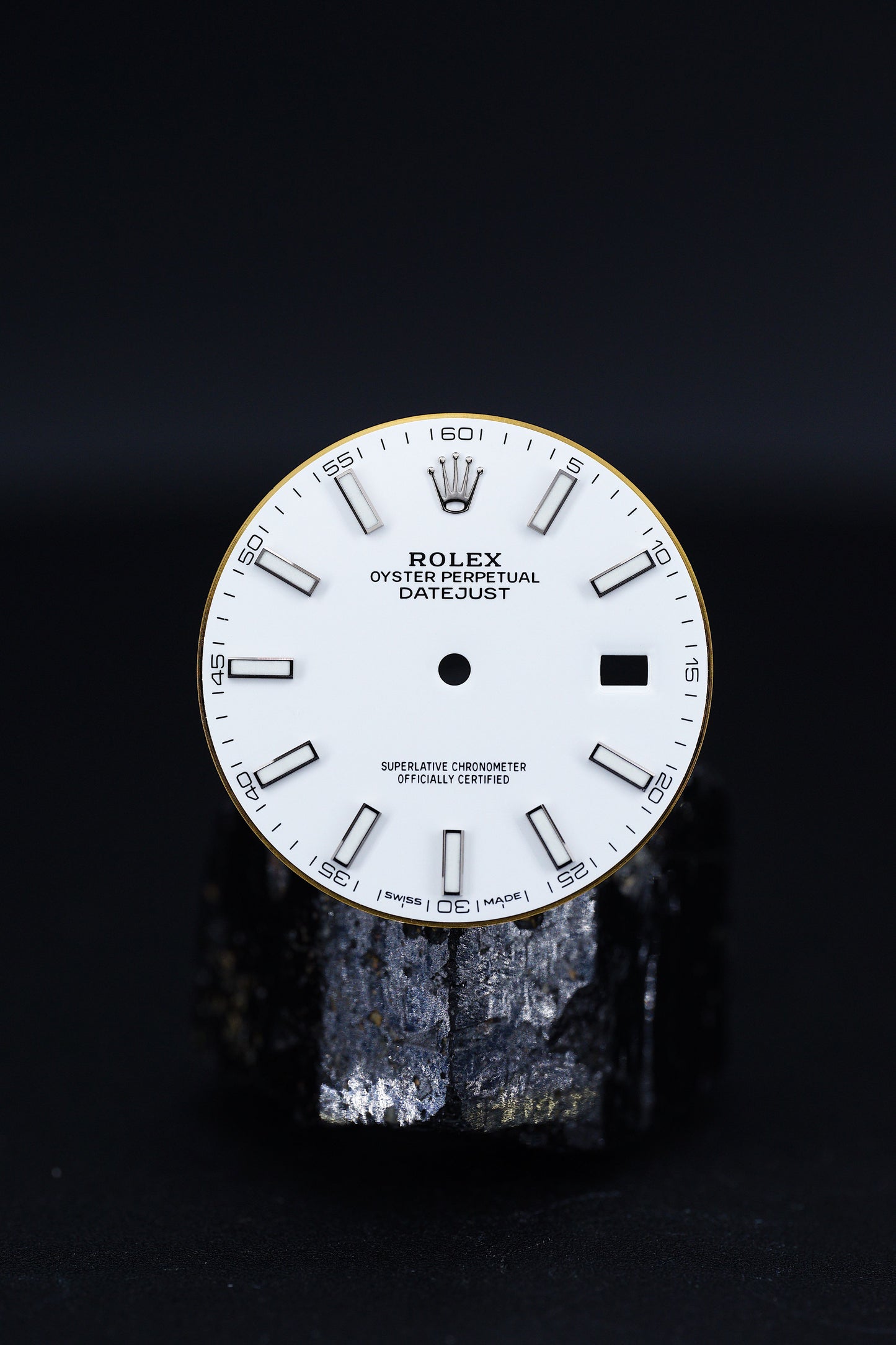 Rolex Weißes Zifferblatt für Datejust 41mm 126300 | 126334 Chromalight