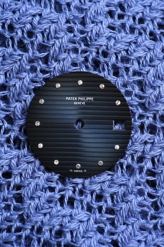 Patek Philippe Sigma Diamond Dial Blue NOS for Nautilus 3800 Steel & Platinum