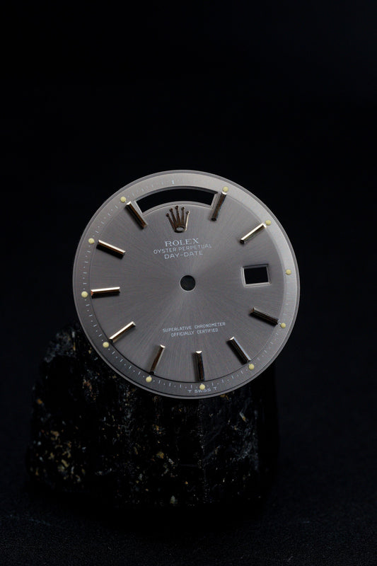 Rolex "Grey Ghost Dial" Zifferblatt für Day-Date 36 mm 1803/9 | 1803/6 | 1802 (Zinc Sulfid Tritium) inkl. Zeiger
