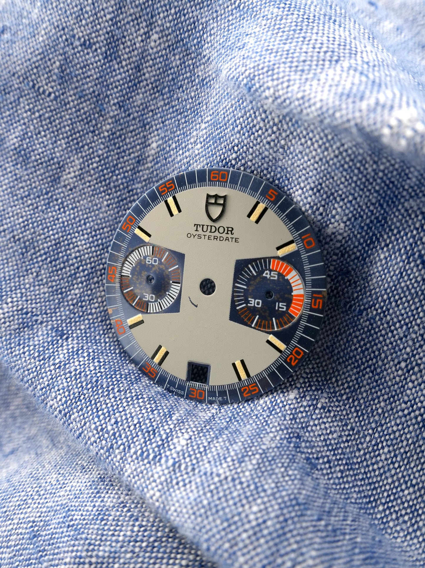 Tudor "Tropical faded Dial" blue-violet for Monte Carlo 7149 | 7159 | 7169 Tritium