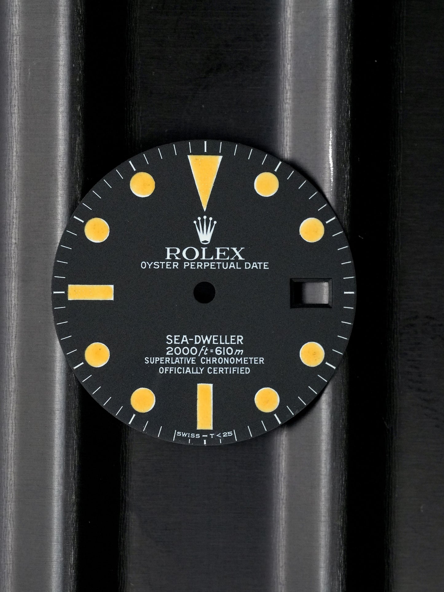 Rolex matte dial for Sea-Dweller 1665 Patina Pumpkin Tritium incl. hands