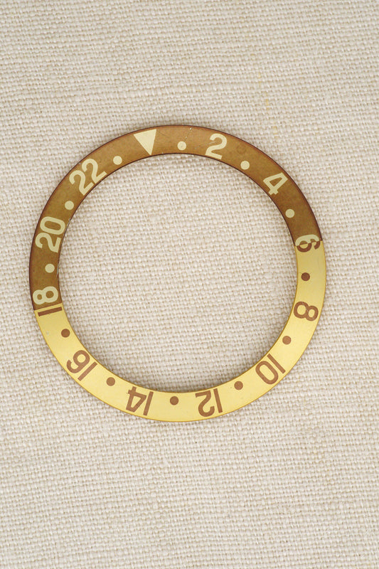 Rolex Fat Font Inlay | Insert for GMT-Master 1675/3 1675/8 Tiger eye | root beer faded