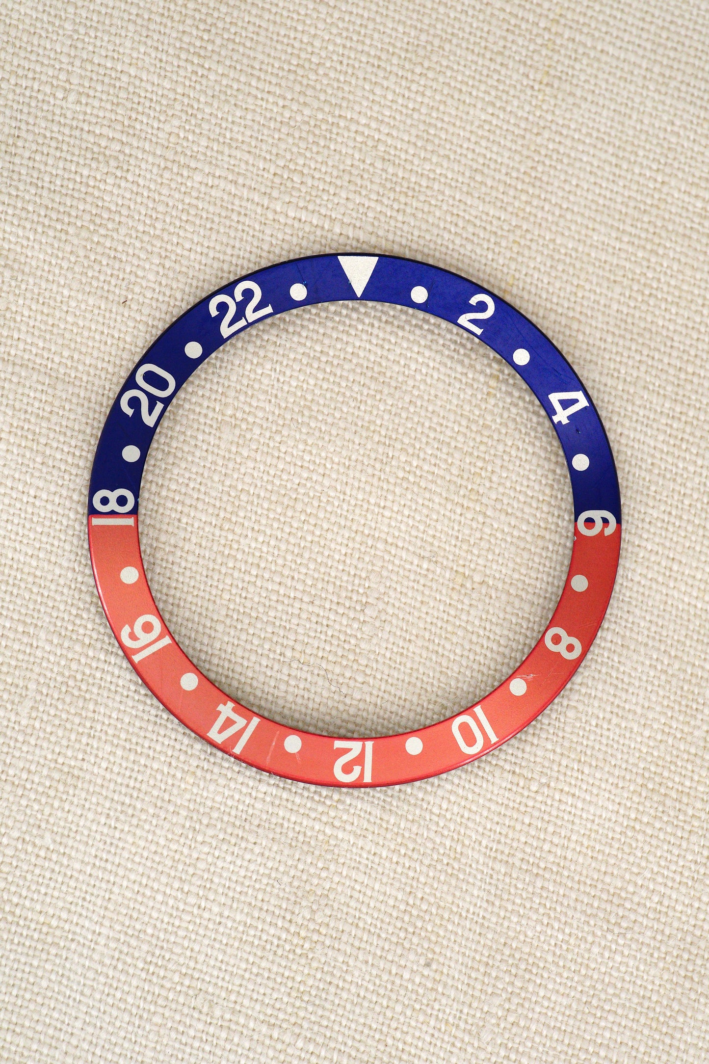 Rolex Fat Font Faded Serif Insert | Inlay | Lünette Pepsi Version für GMT-Master 16700 | 16710 | 16760