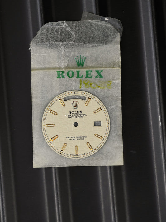 Rolex Jubilee Zifferblatt Beige Creme für OP Day-Date 18038 | 18238 Tritium