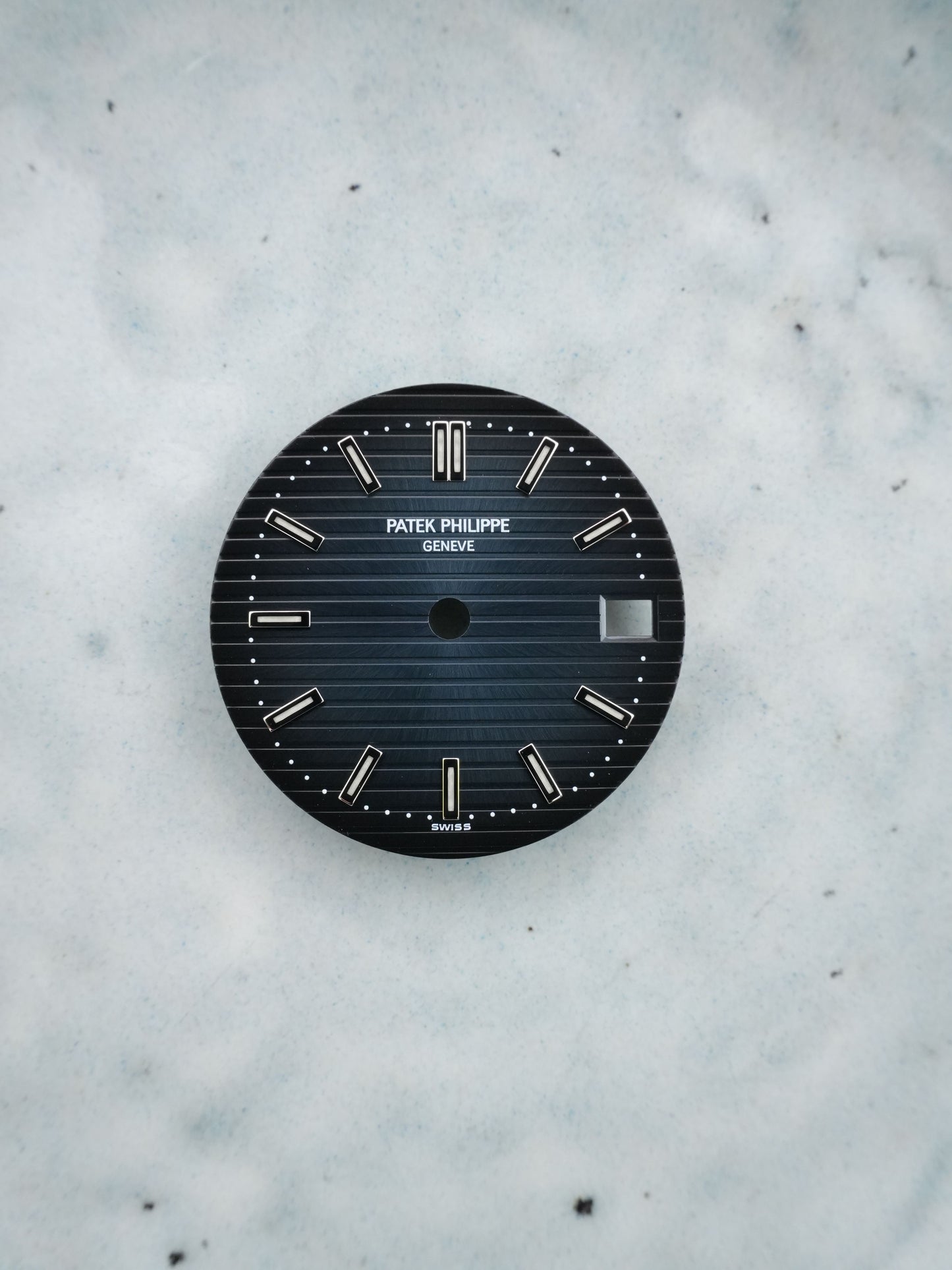 Patek Philippe NOS Zifferblatt Blau für Nautilus 3800 Luminova