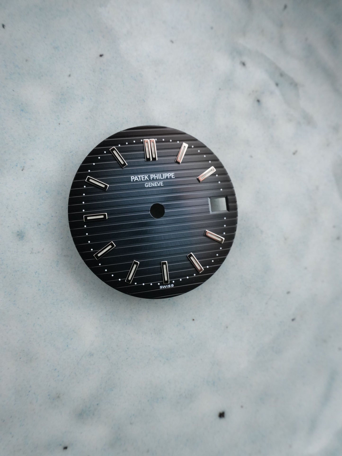 Patek Philippe NOS Zifferblatt Blau für Nautilus 3800 Luminova