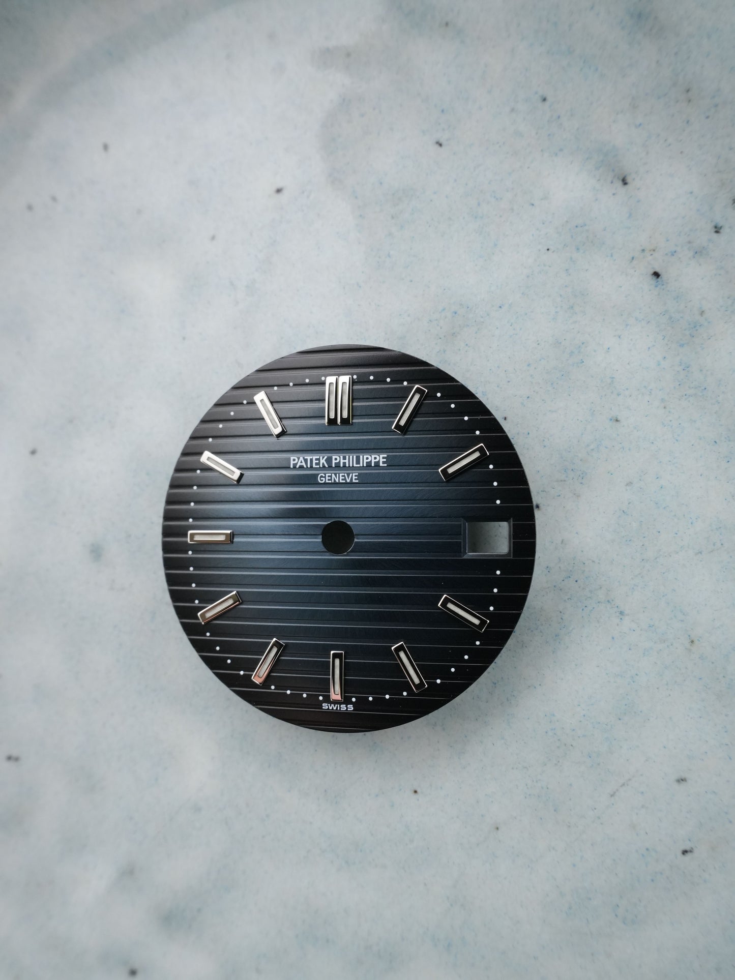 Patek Philippe NOS Zifferblatt Blau für Nautilus 3800 Luminova