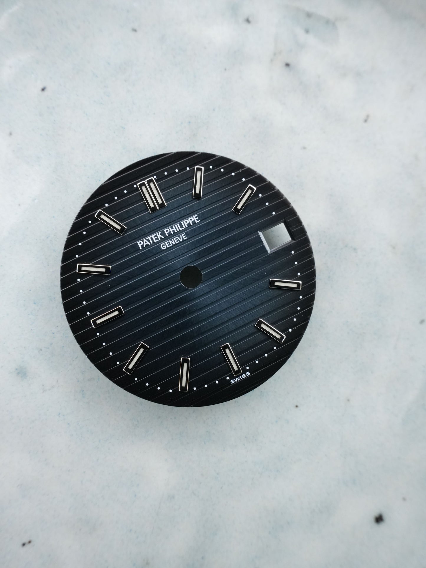 Patek Philippe NOS Zifferblatt Blau für Nautilus 3800 Luminova