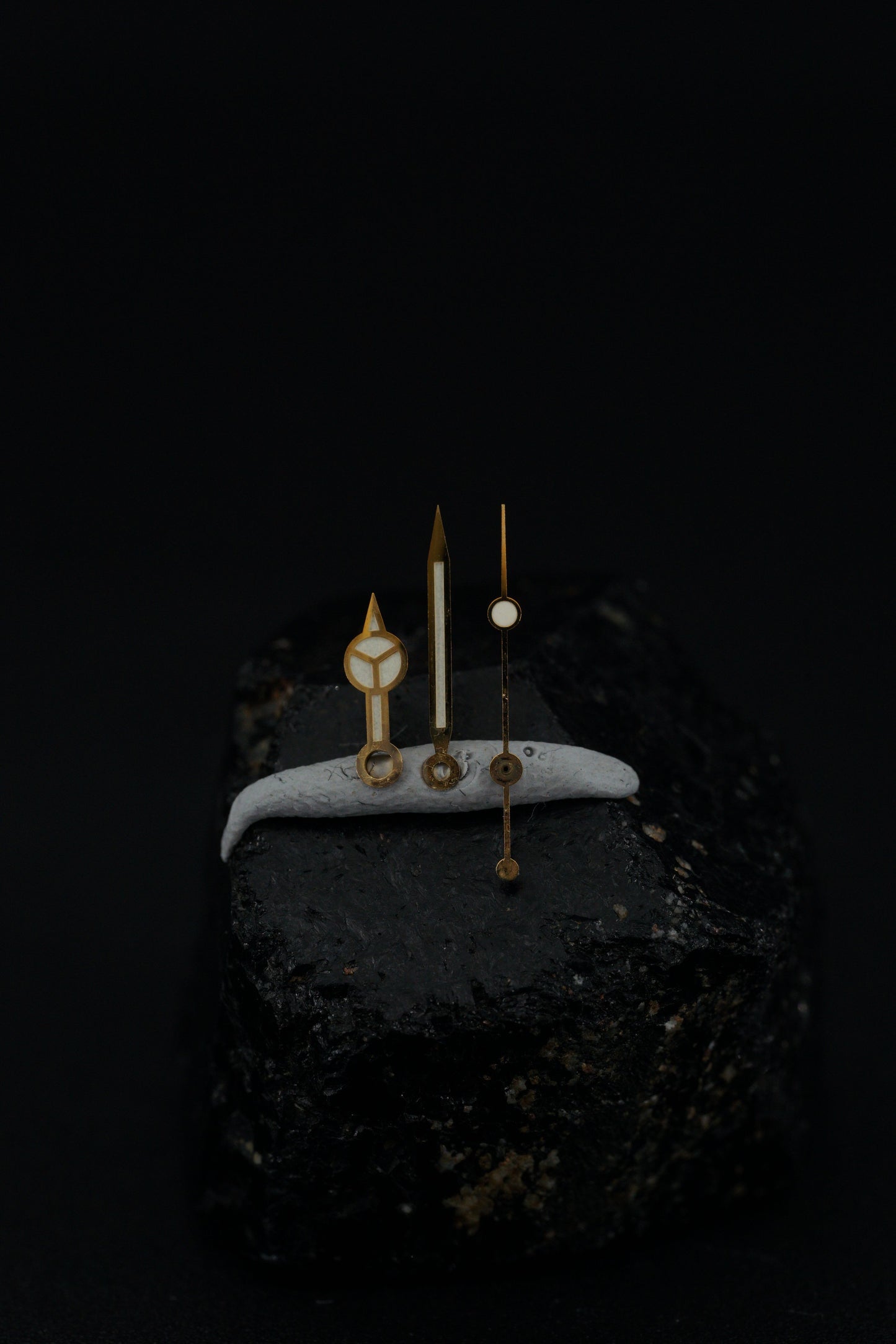 Rolex Gelbgold Zeigersatz für Submariner 1680/8 Tritium