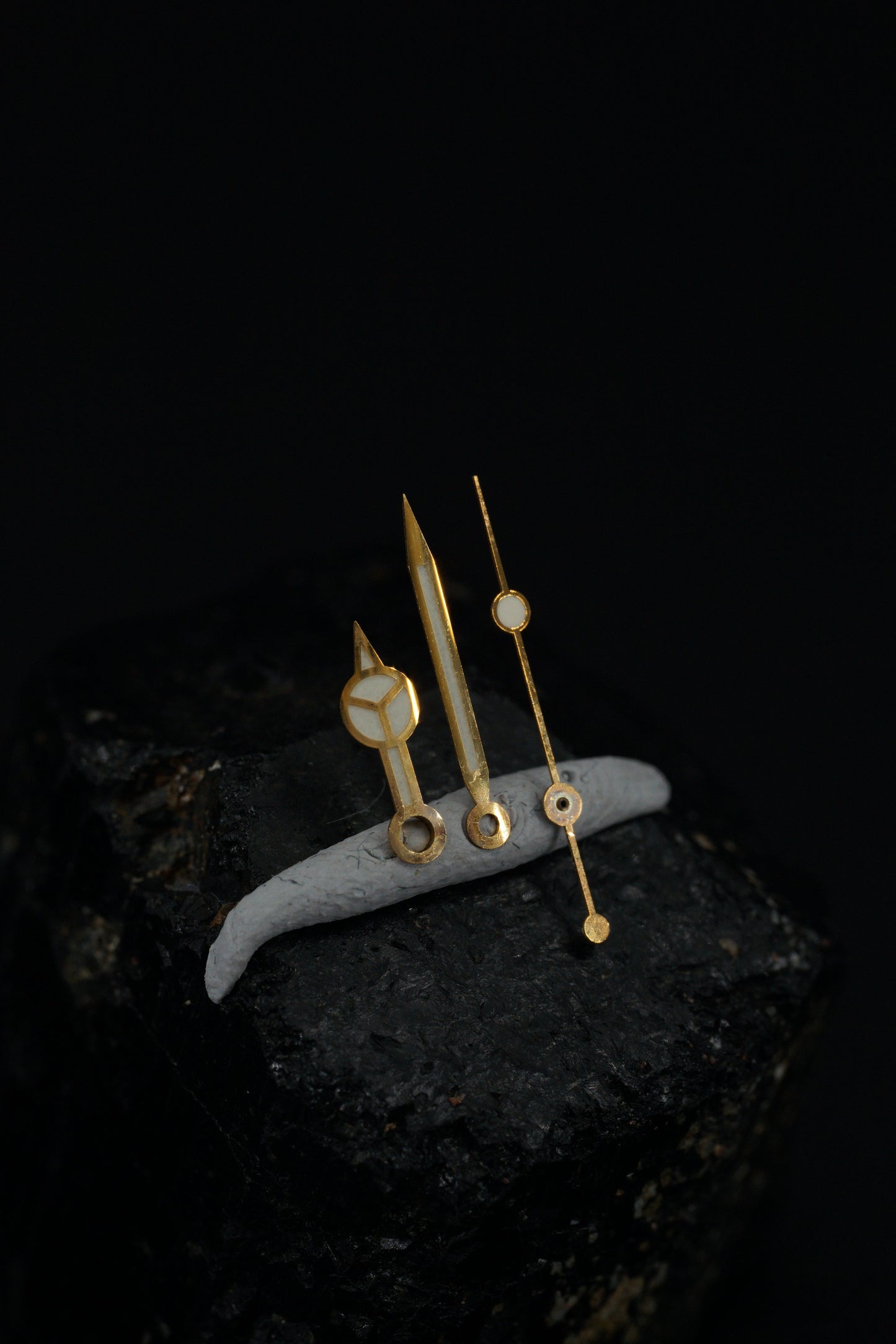 Rolex Gelbgold Zeigersatz für Submariner 1680/8 Tritium