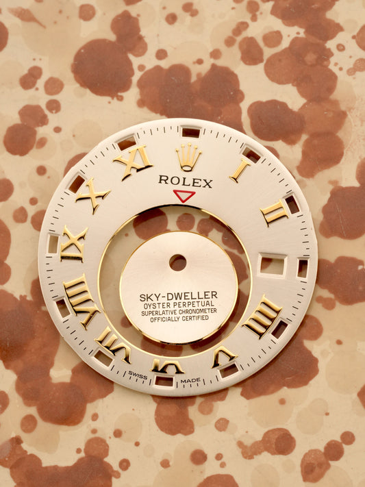 Rolex Beige Dial for Sky-Dweller 326138 Yellow Gold