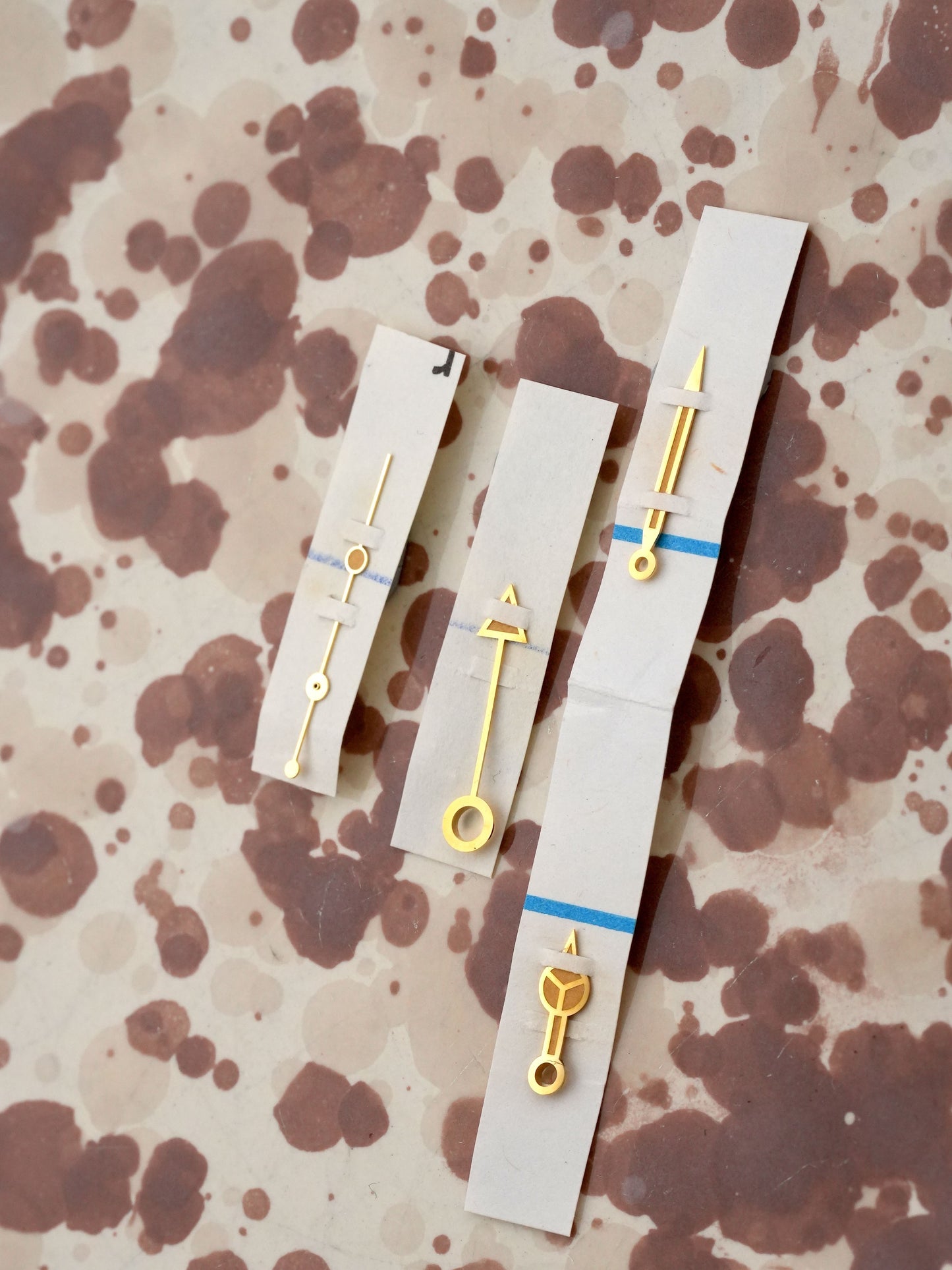 Rolex NOS Zeigersatz Pumpkin Patina für GMT-Master 1675/8 | 1675/3 Tritium