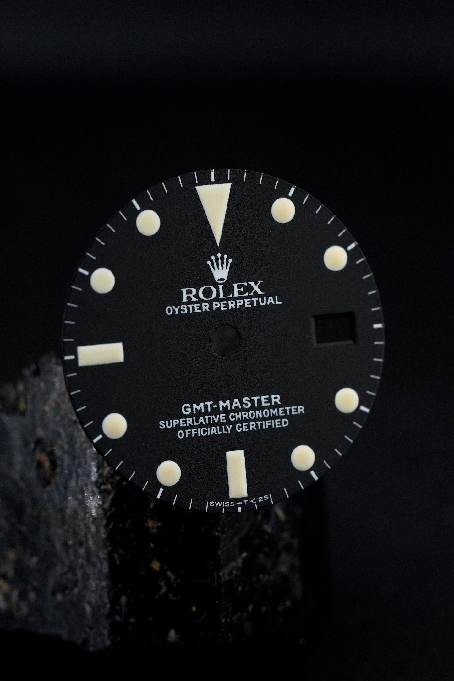 Rolex Zifferblatt (Matte Service Dial) für GMT 1675 Tritium