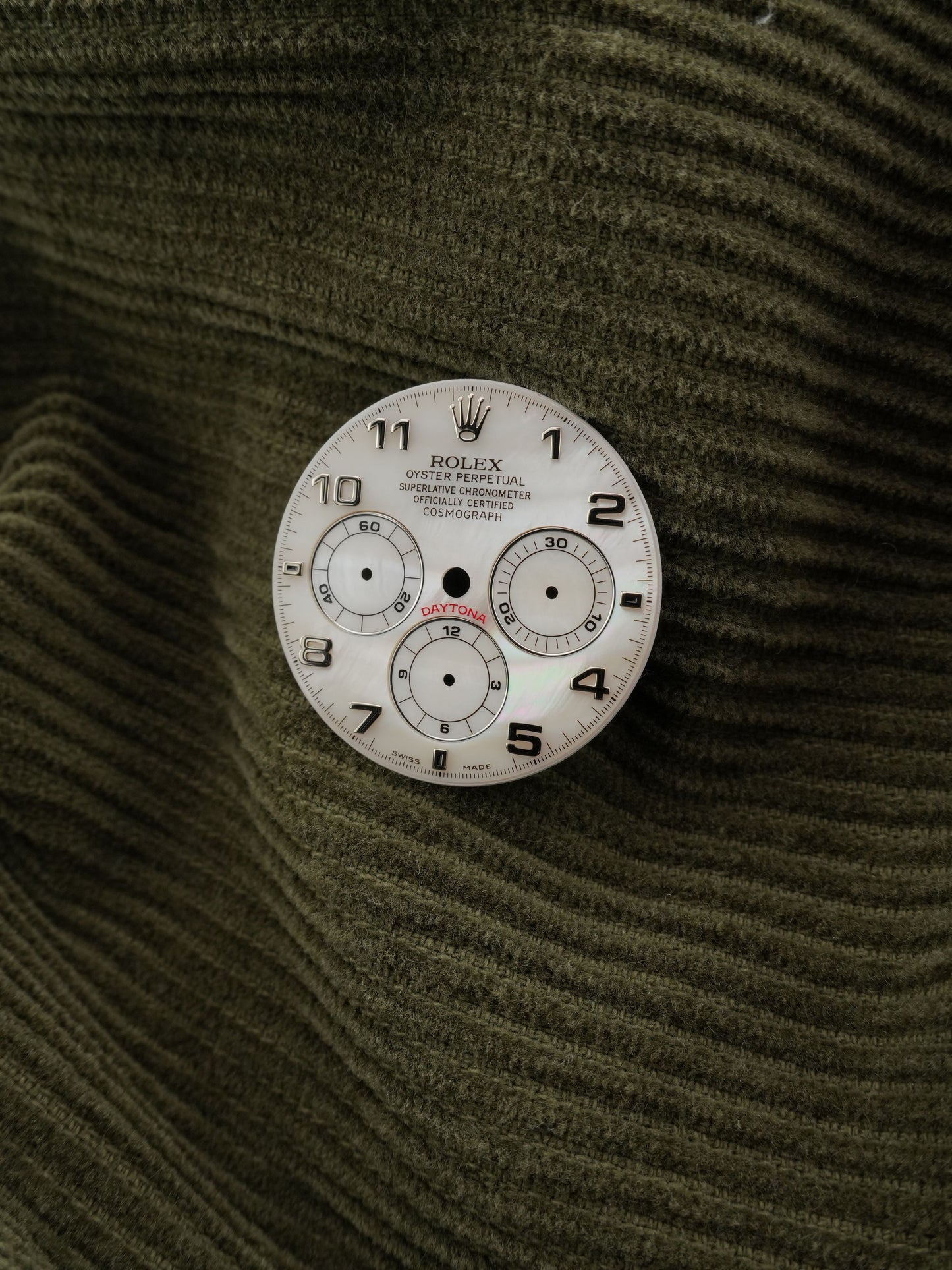 Rolex Dial & Hand Set MOP "Mother of Pearl" White Ramon for Cosmograph Zenith Daytona 16519