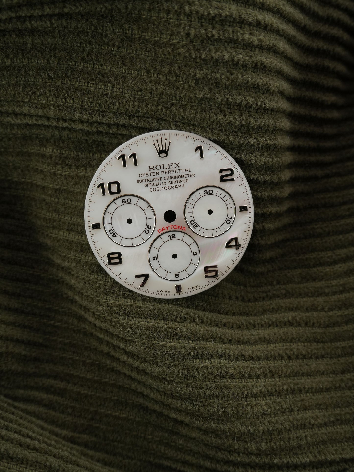 Rolex Dial & Hand Set MOP "Mother of Pearl" White Ramon for Cosmograph Zenith Daytona 16519