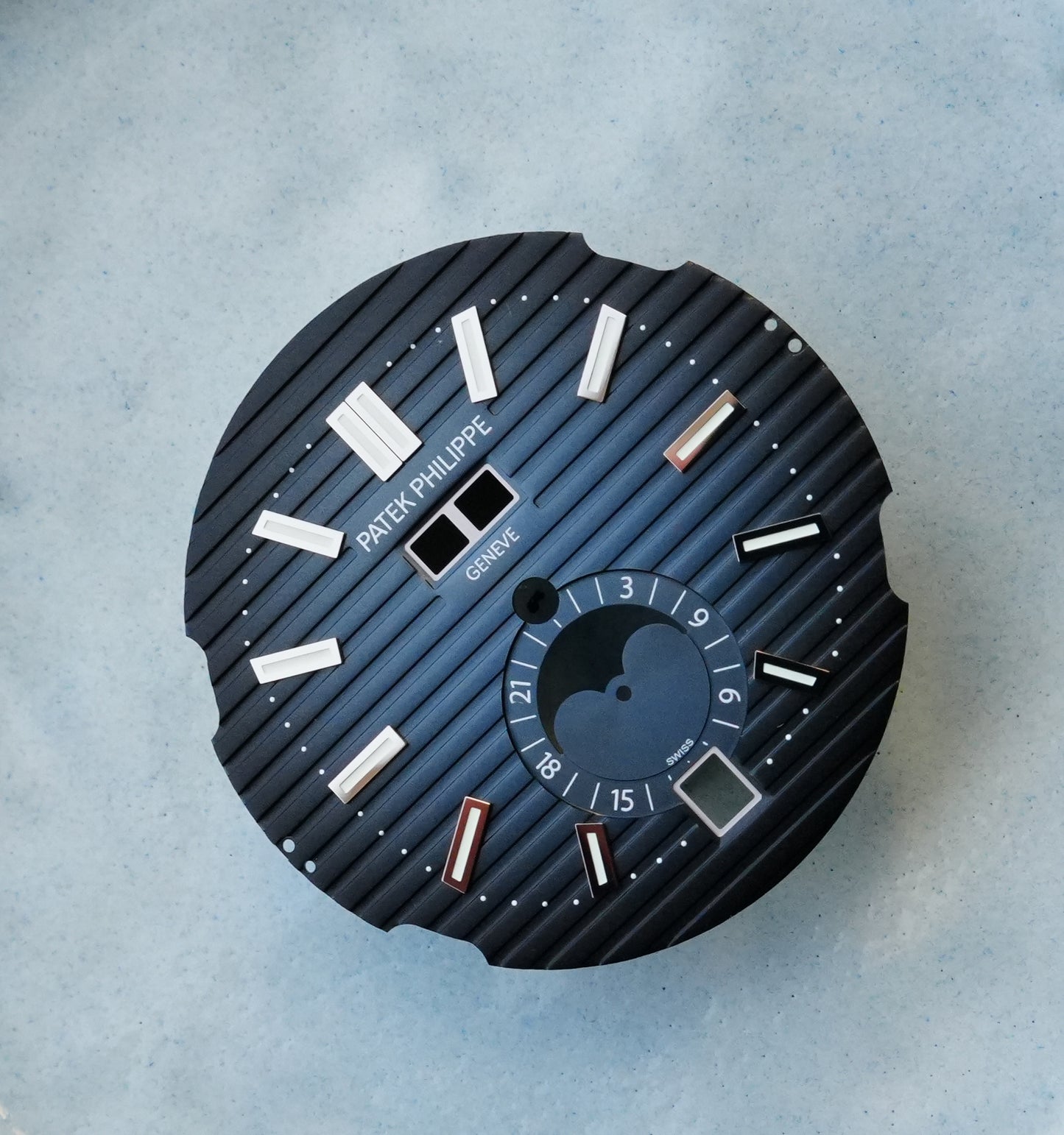 Patek Philippe NOS Zifferblatt blau für Nautilus 5726