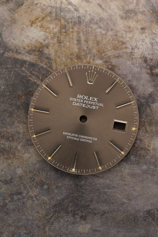 Rolex Taupe Zifferblatt für OP Datejust 36 mm 16234 | 16030 | 16200 Tritium