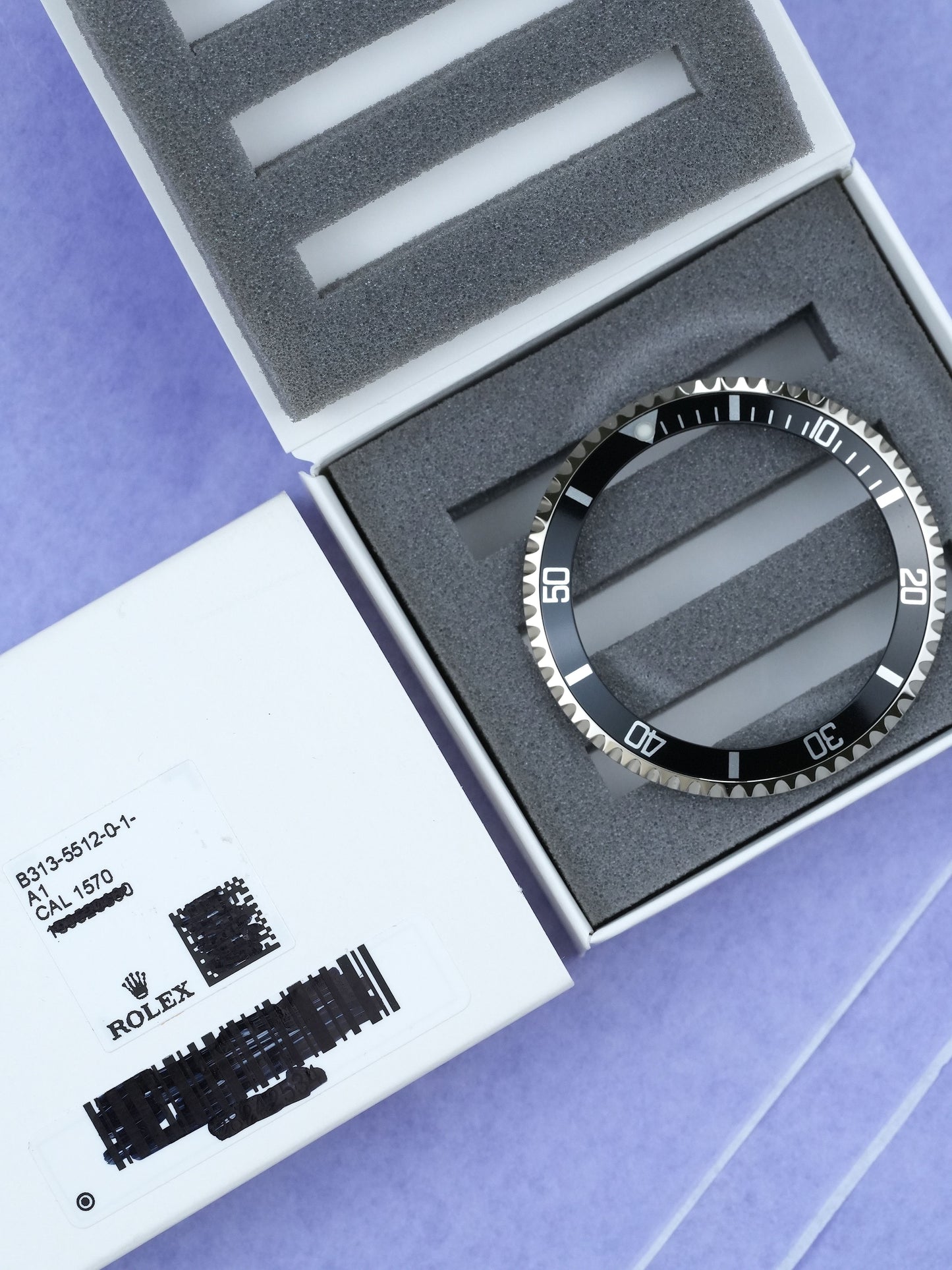 Rolex NOS Bezel & Inlay B313-5512-0-1-A1 (service) Luminova for Submariner 5512 | 5513 | 1680 & Sea-Dweller 1665