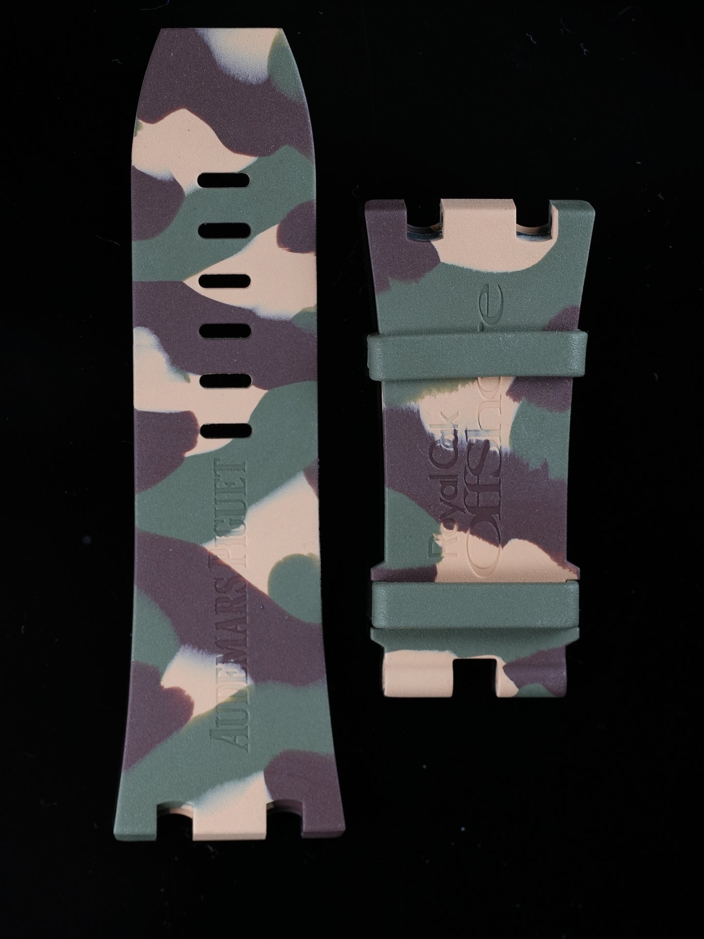 Audemars Piguet NOS Fancy Green Rubber strap for Diver 26703ST.OO.A038CA.01