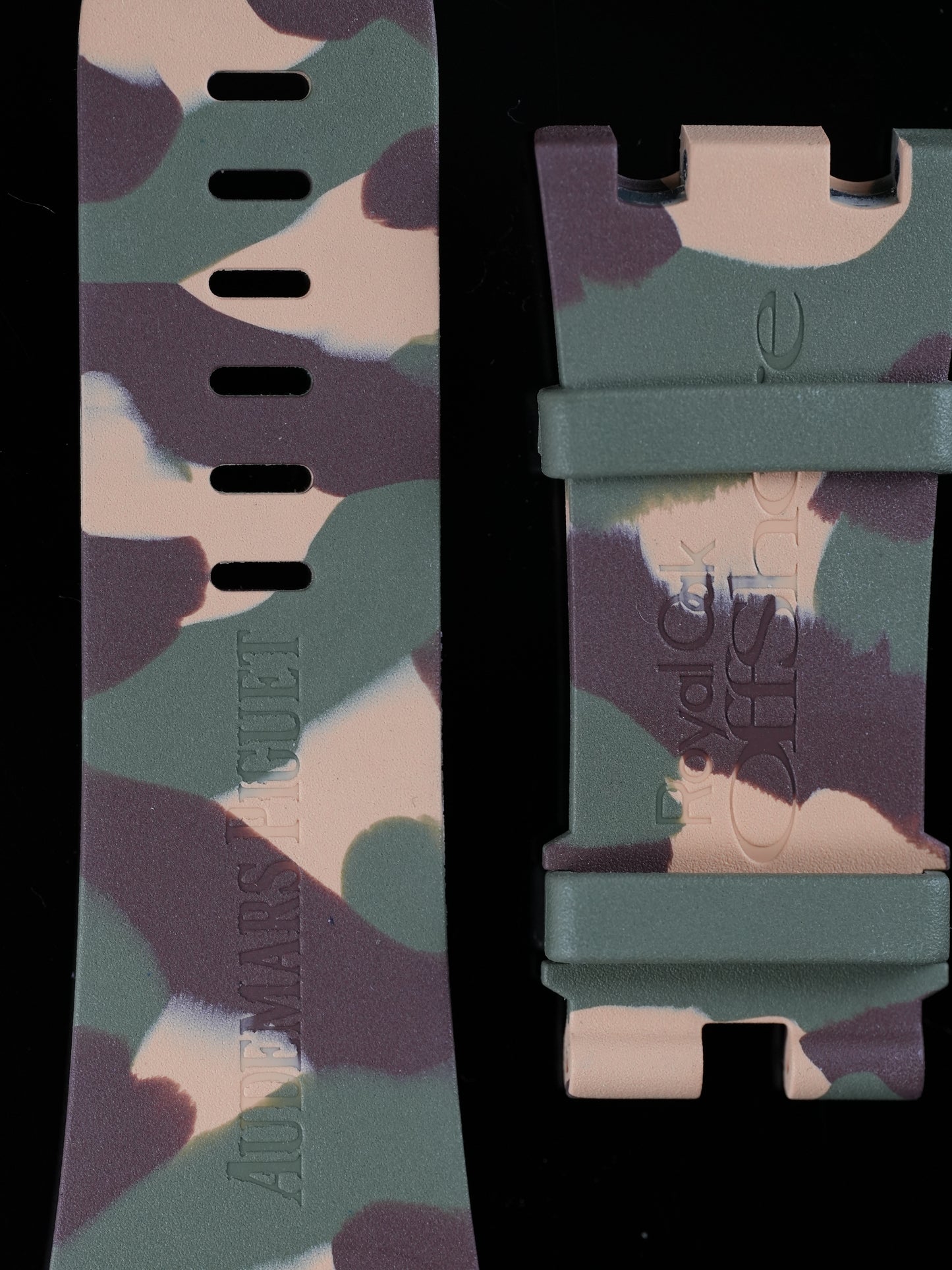 Audemars Piguet NOS Fancy Green Rubber strap for Diver 26703ST.OO.A038CA.01