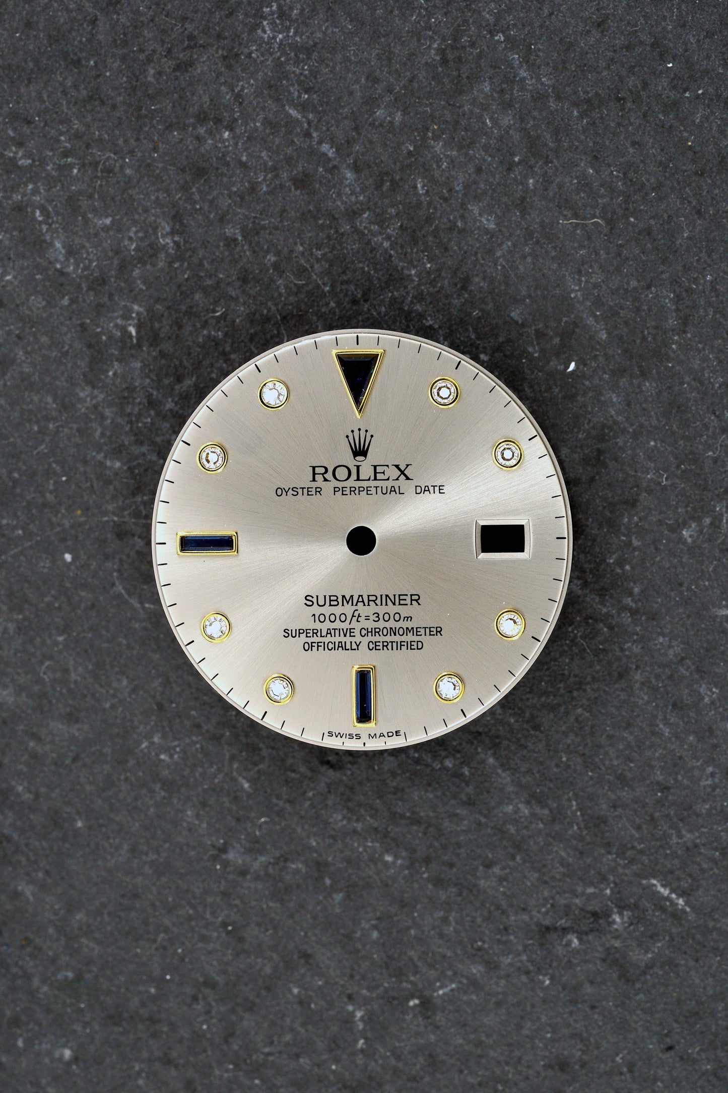 Rolex Zifferblatt "grey Sultan" grau für Submariner 16808 | 16613 | 16618 Inkl. Zeigersatz