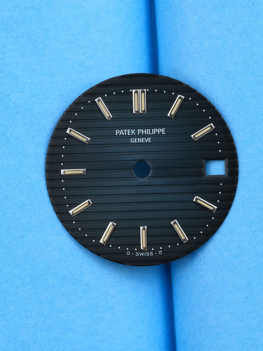Patek Philipp sigma Zifferblatt blau ,,Blue Dial'' für Nautilus 3800 stahl & Platin Tritium